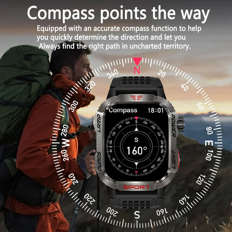 Smart Watch Action Militar c/ GPS - Prova D'água