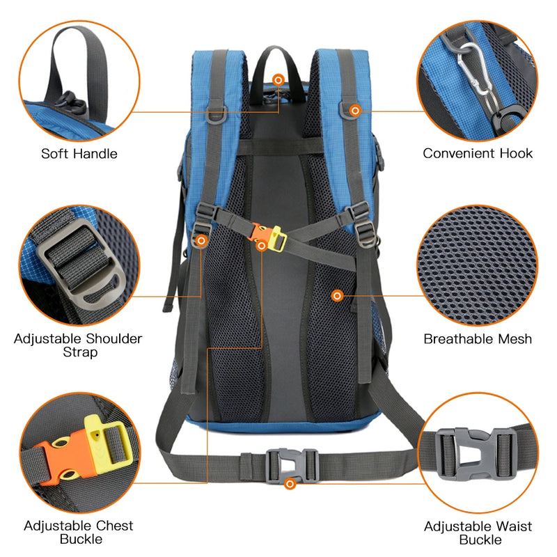 Mochila Trekking/Camping Impermeável 45 Lts