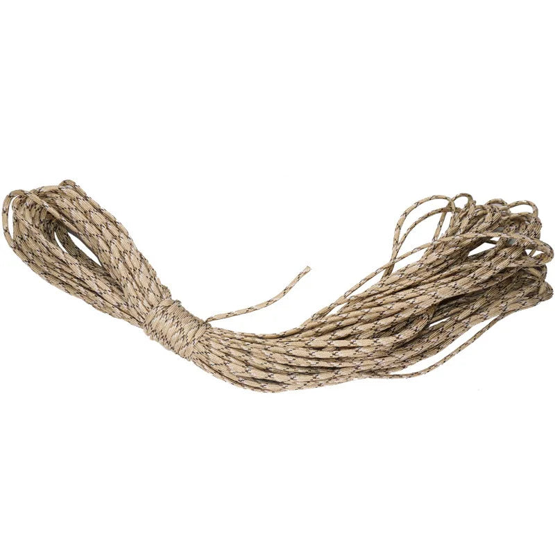 Paracord Militar 7 Fios 4mm e 250kg - 5/ 15/ 30m