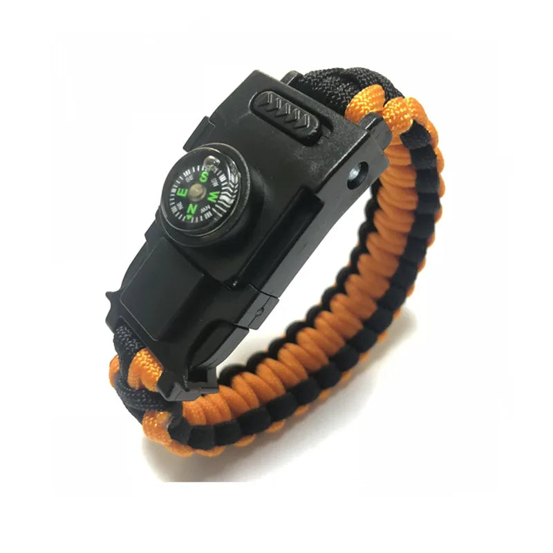 Pulseira Paracord de Emergencia c/ Luzes de Led