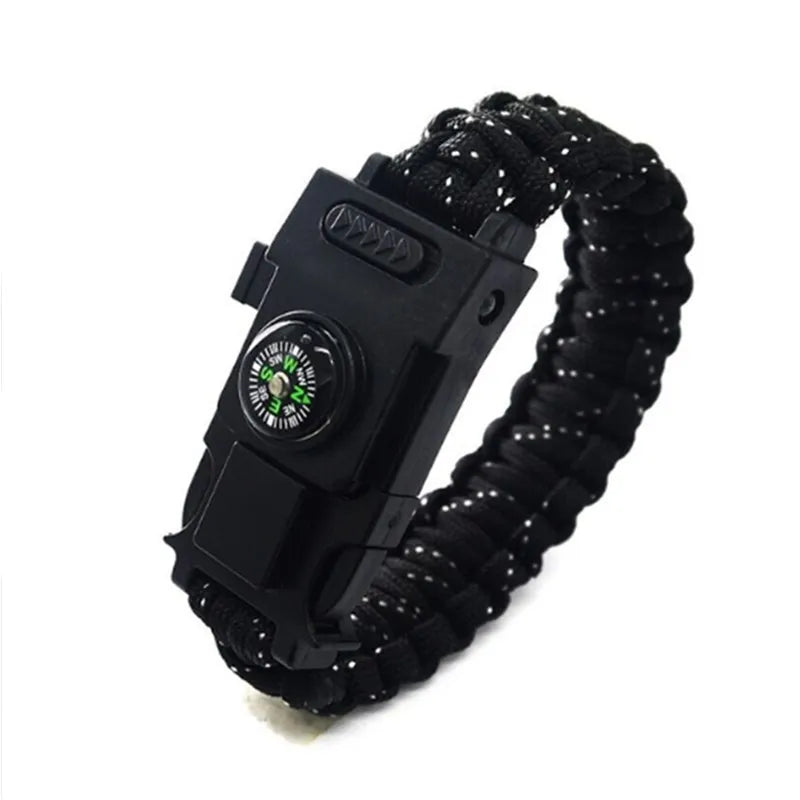 Pulseira Paracord de Emergencia c/ Luzes de Led