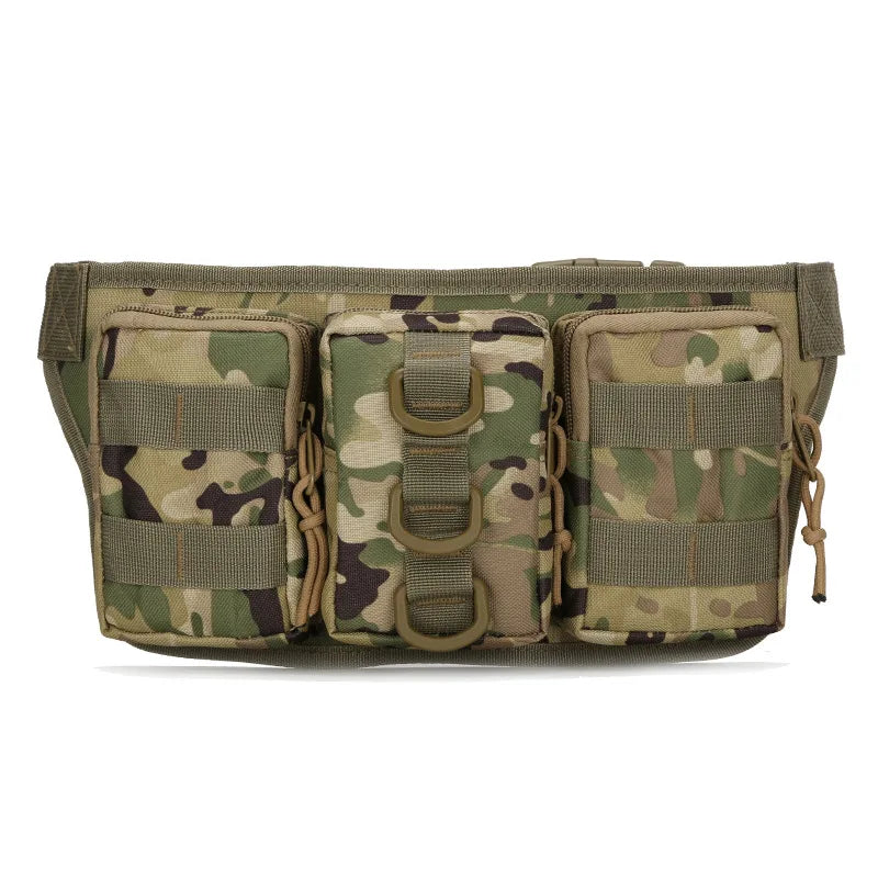 Bolsa de Cintura Tática Militar 3 compartimentos - Impermeável