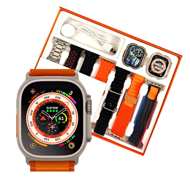 Smart Watch 9 Ultra - Pulseiras 7 em 1